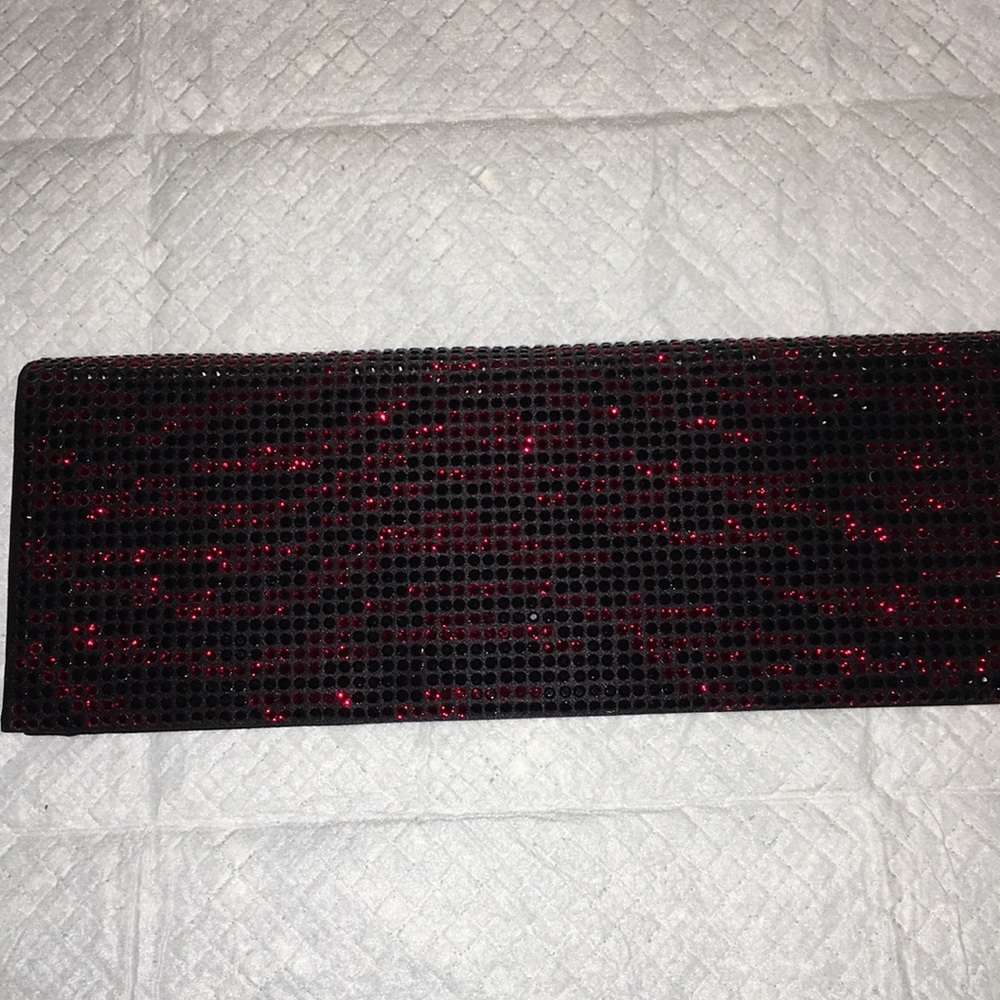 Escada black and red crystal clutch - Picture 4 of 8